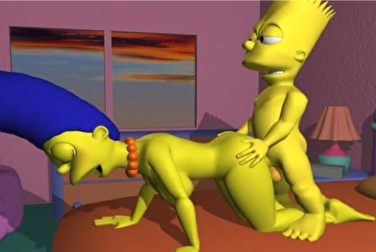 Порно с Мардж Симпсон: мультфильм о том, как сынок трахает свою мать